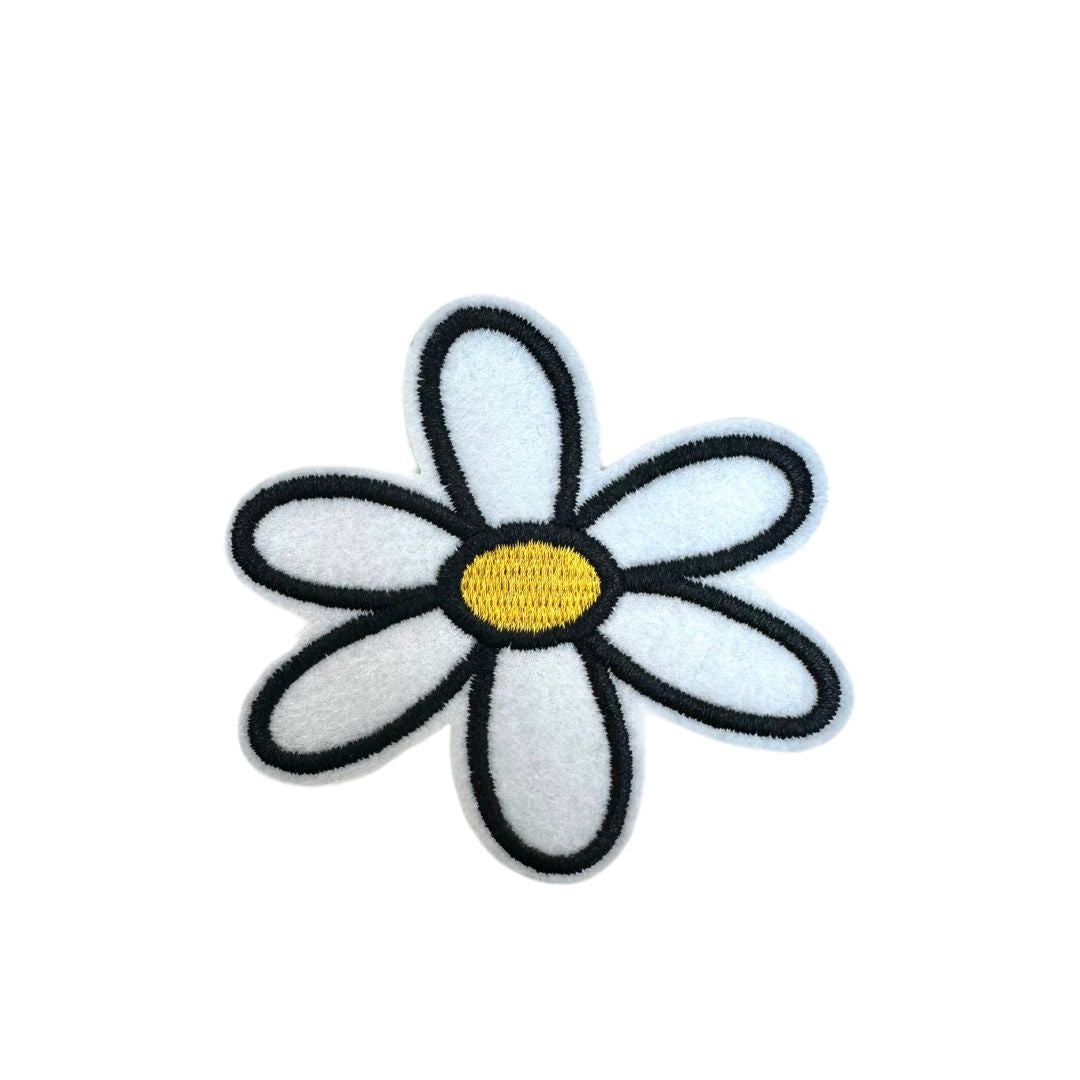 Silitettävä kangasmerkki - kukka