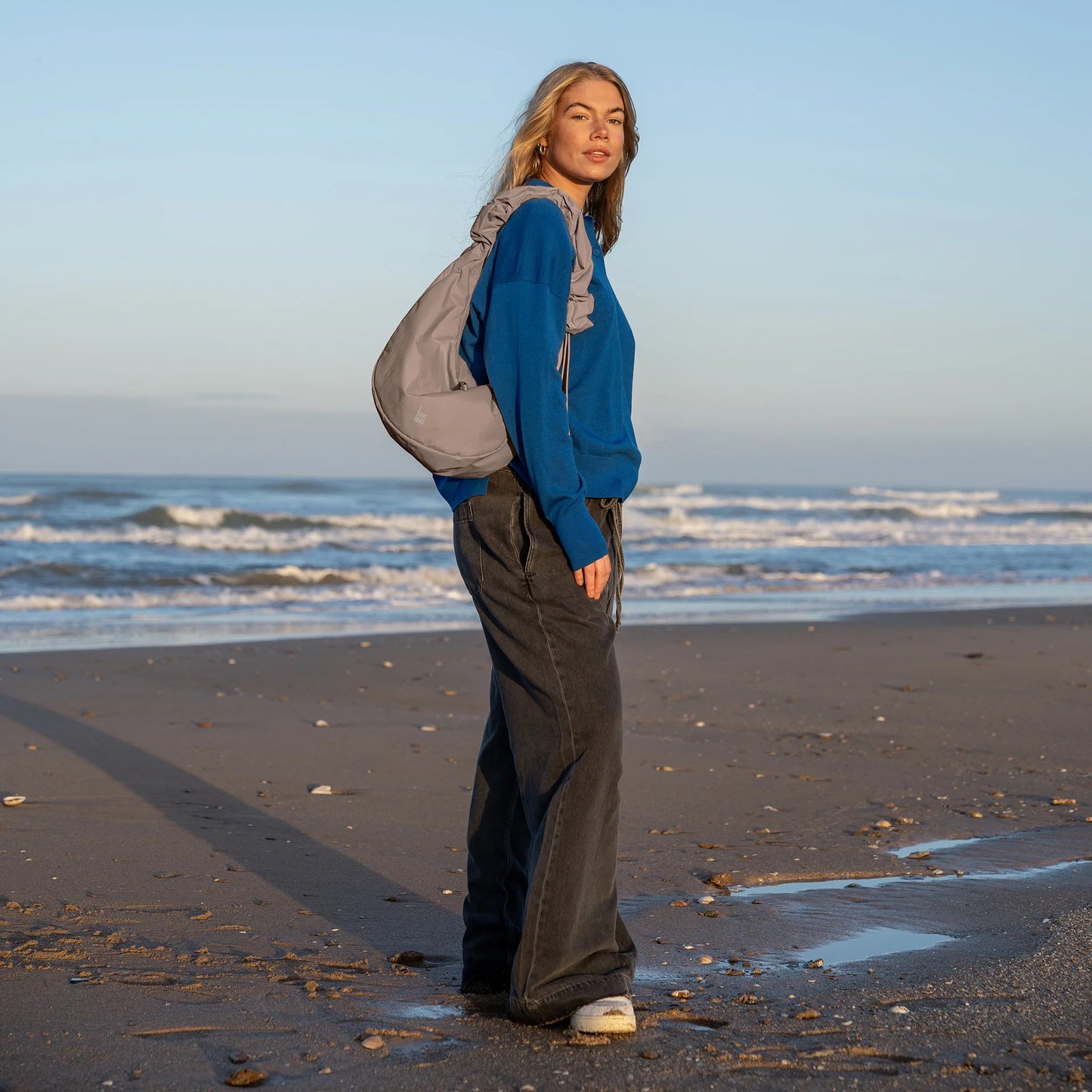 GOT BAG / MOON BAG RUFFLE - Oyster