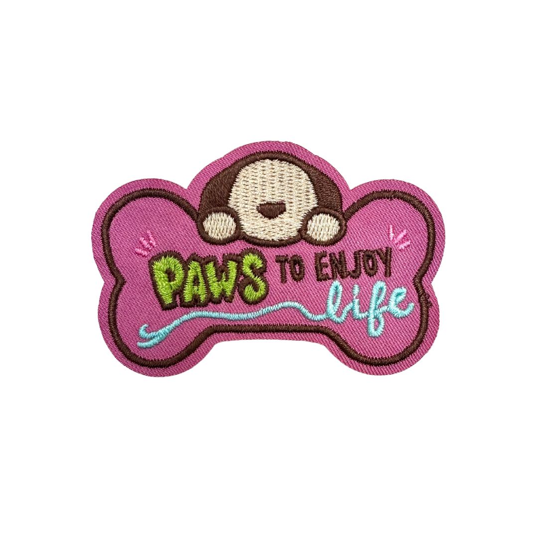 Silitettävä kangasmerkki - pawsome