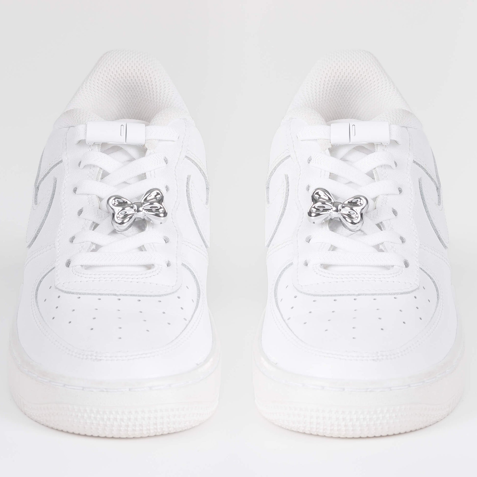 EEZYBEEZY kengännauhakoriste hopeinen rusetti