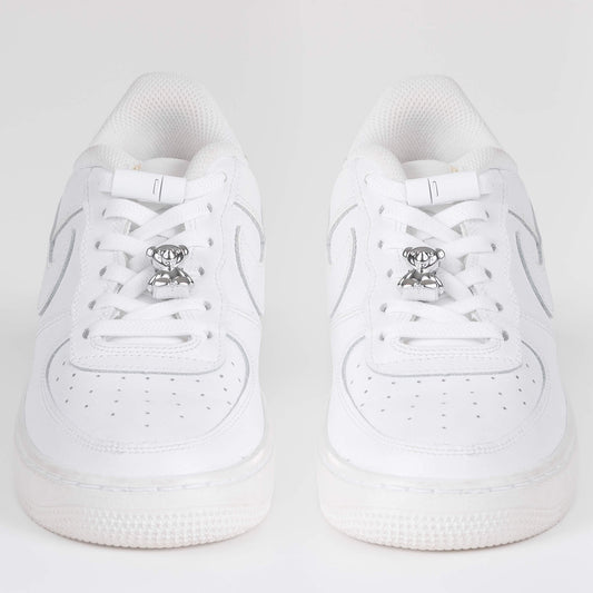 EEZYBEEZY kengännauhakoriste hopeinen nalle