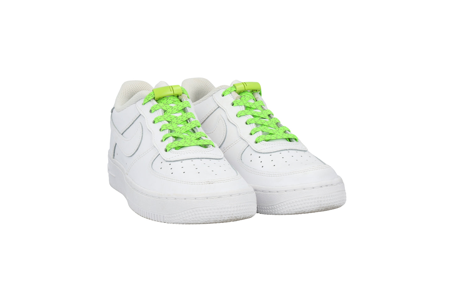 Venyvät kengännauhat - NEON VIHREÄ HEIJASTAVA