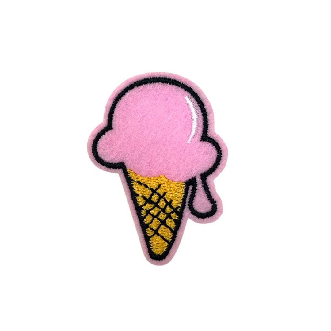 Silitettävä kangasmerkki - jäätelö