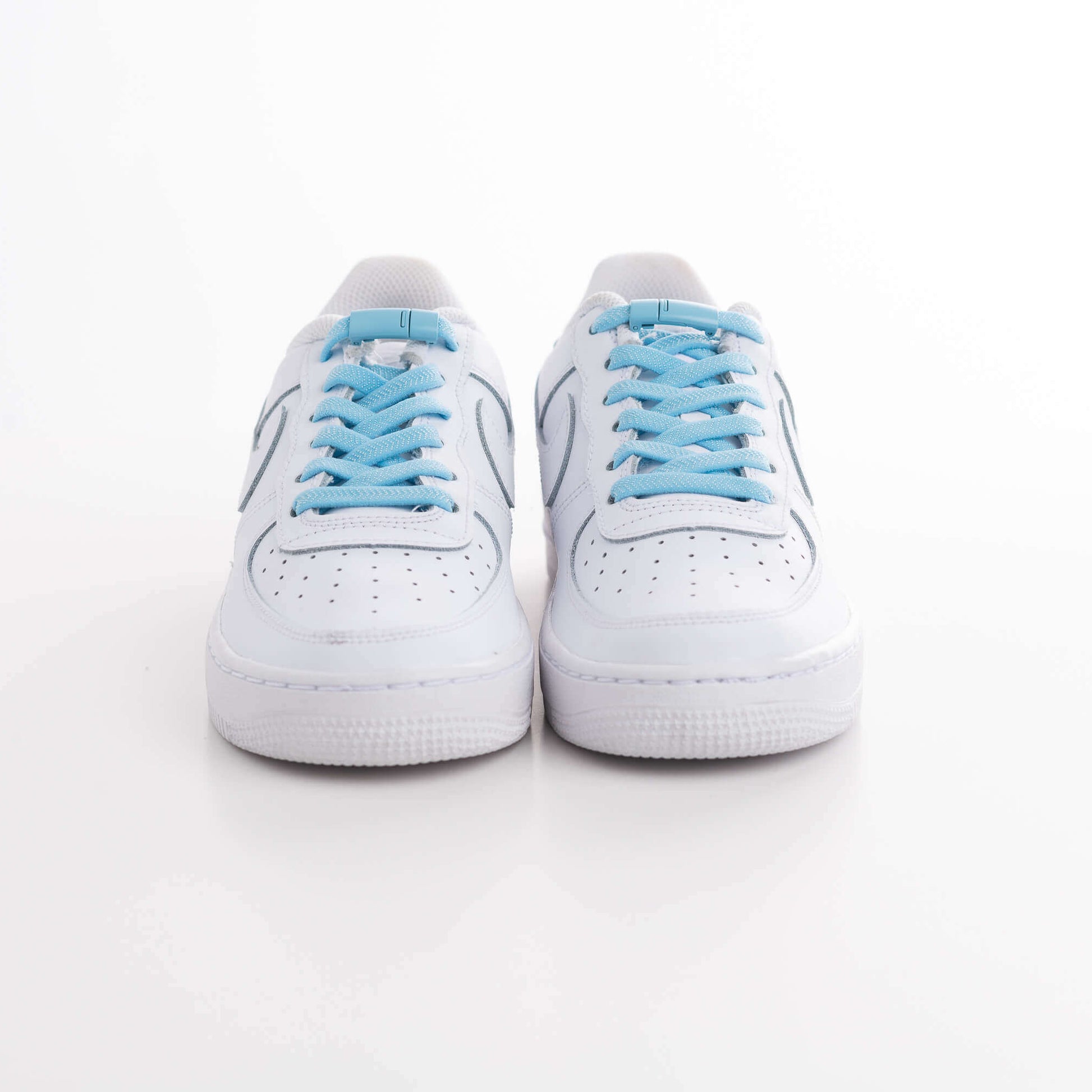 Venyvä kengännauha vaalean sininen