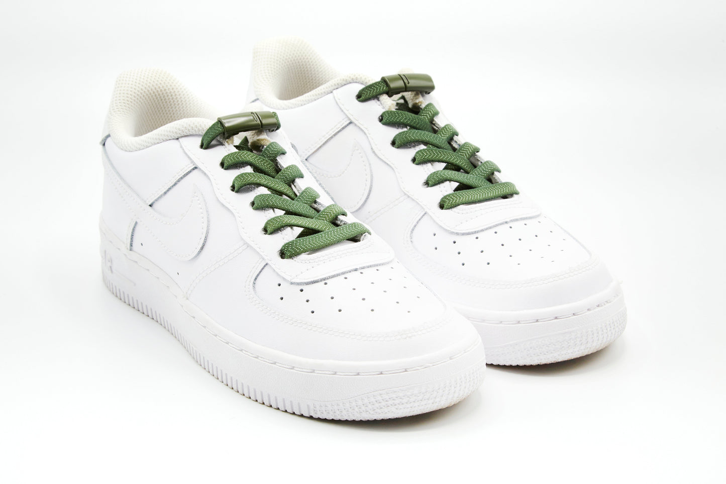 Venyvät kengännauhat - ARMY GREEN