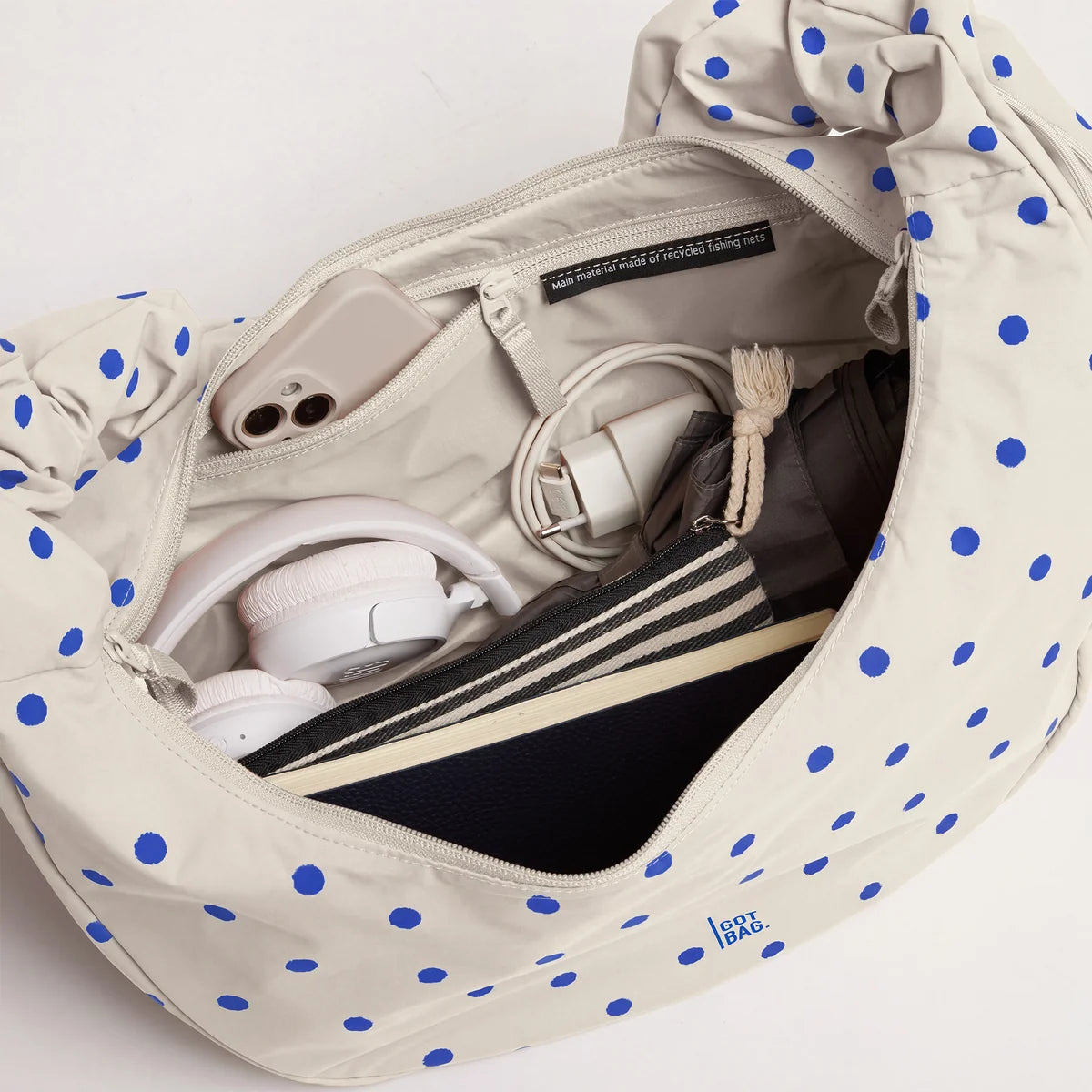 GOT BAG / MOON BAG RUFFLE - DOT CREAM