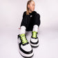 Venyvät kengännauhat - NEON GREEN HEIJASTAVA