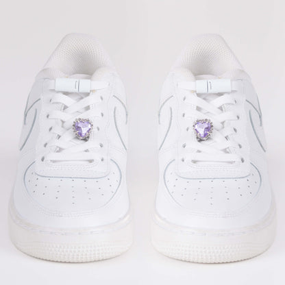 EEZYBEEZY kengännauhakoriste lila sydän