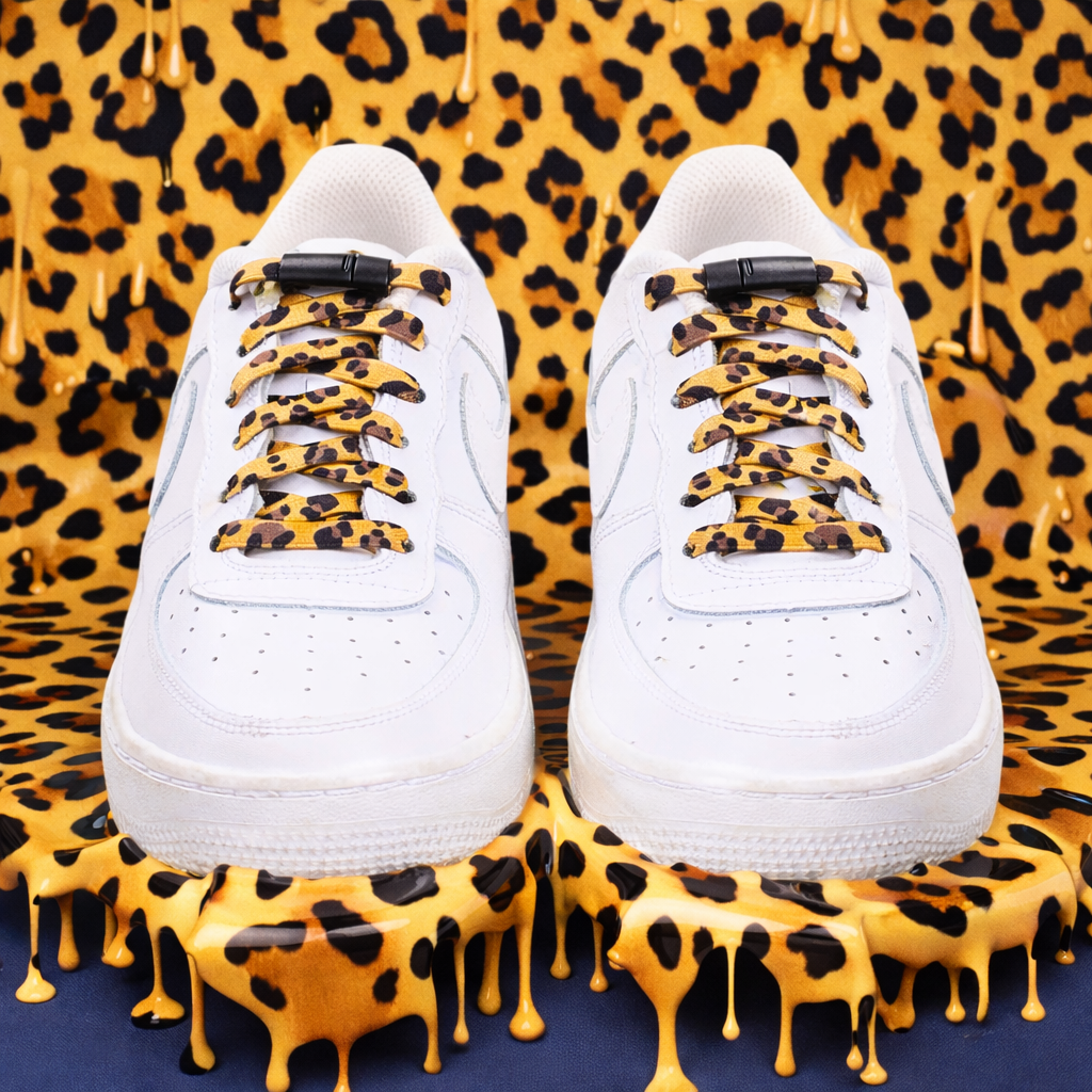 Venyvät kengännauhat - LEOPARD